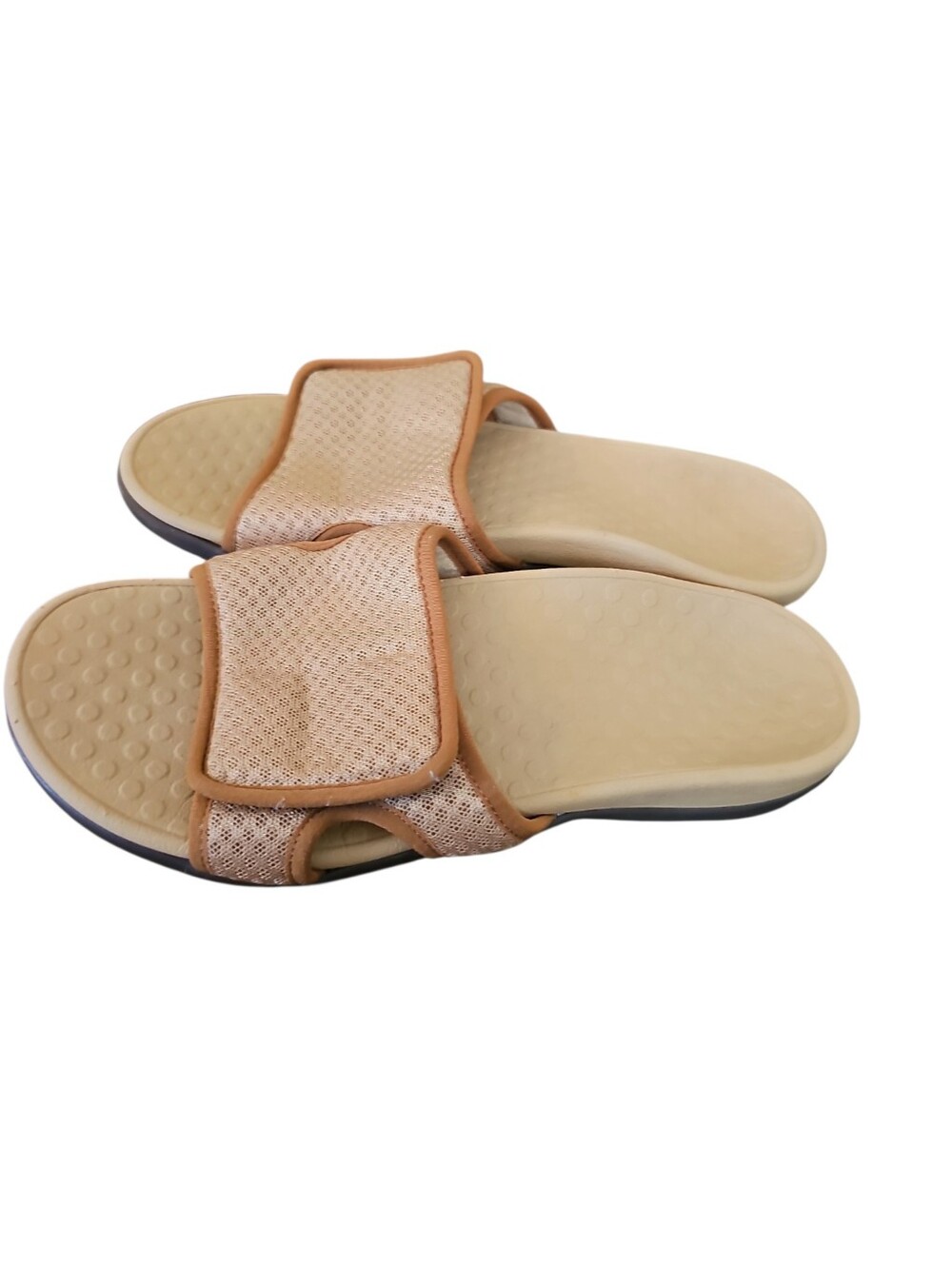 Vionic Tide Brindie Slide Sandals Brown Sz 9 SH294